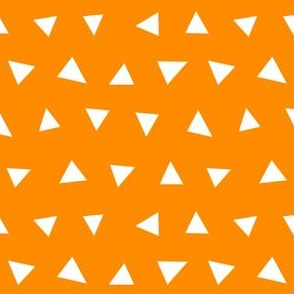 orange triangles, triangle, triangle fabrics baby nursery design coordinating fabric
