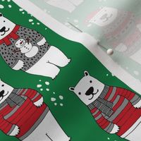 christmas polar bears // bears in sweaters, christmas polar bear cute christmas winter polar bears 