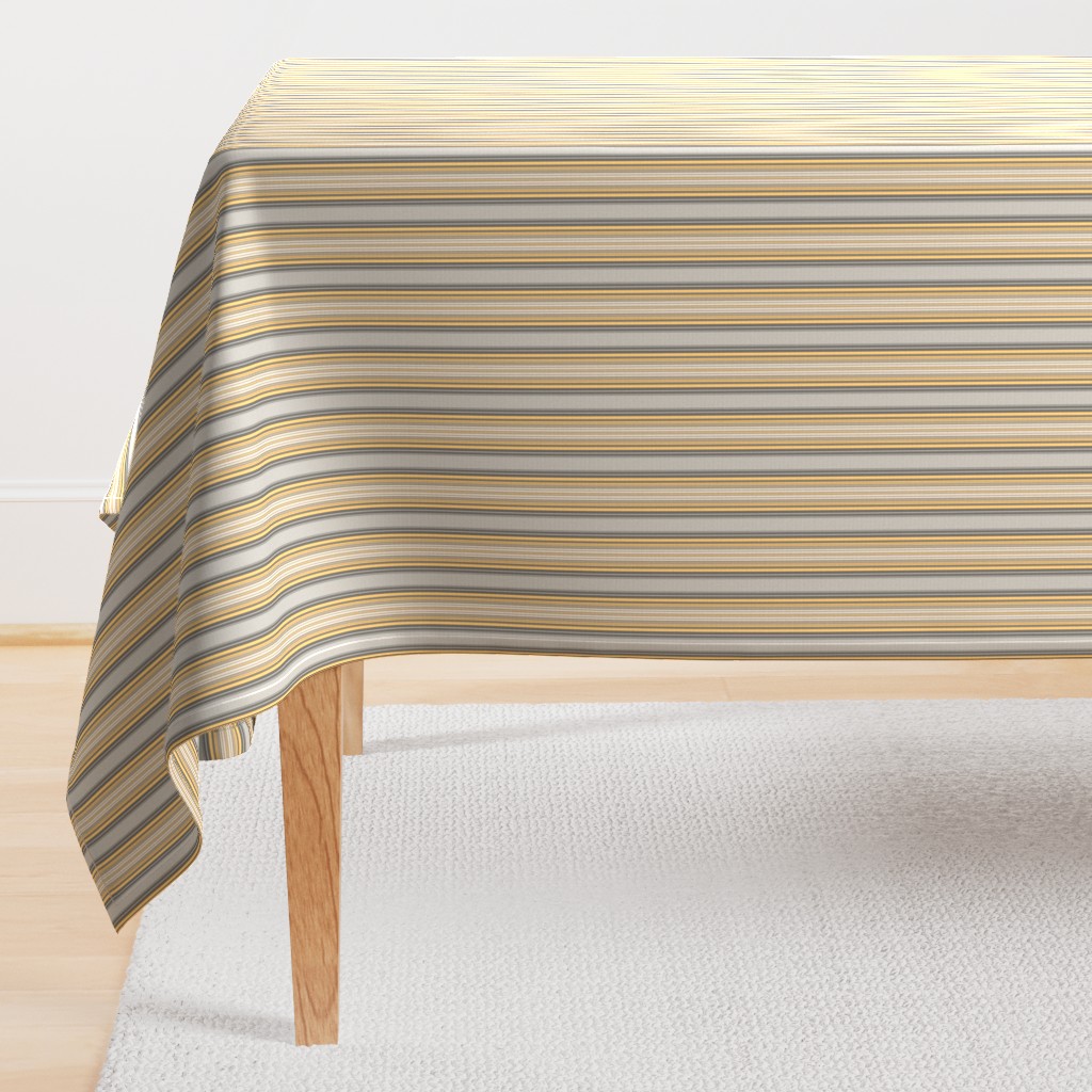 Warm Yellow Multistripe on Gray