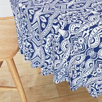 Willoughby Damask ~ Willow Ware Blue and White 