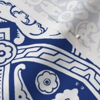 Willoughby Damask ~ Willow Ware Blue and White 