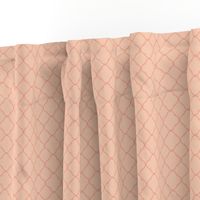 Lattice Pattern Coral on Light Pink