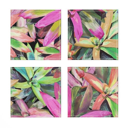 Bromeliads and Anoles Original 24inL