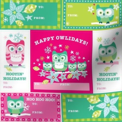 Happy Owlidays! Gift Tags