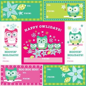 Happy Owlidays! Gift Tags