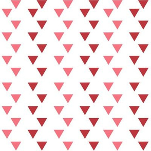 Red & Pink Triangles // Geometric // Whimsical 