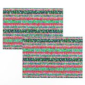 FNB3 - Stripes of Digital Glitter in Red - Pink - Green - Crosswise