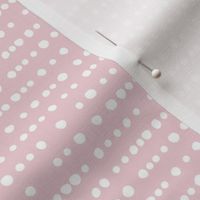 modern dino - dotty stripes on bridal rose