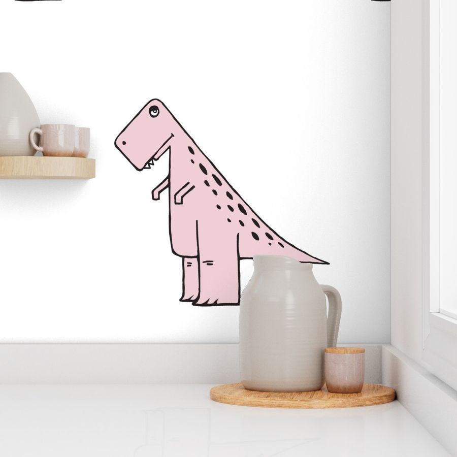 modern dino - cut and sew dino pillow trex