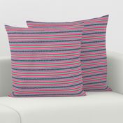 FNB3 - Fizz-n-Bubble Stripes in Red - Pink - Green - Crosswise