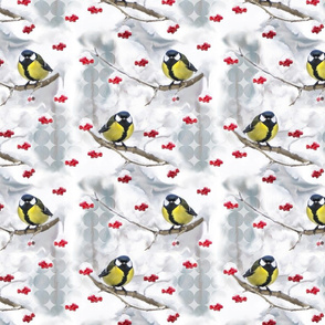 Winter pattern Great Tit