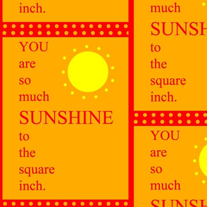 So Much Sunshine - orange