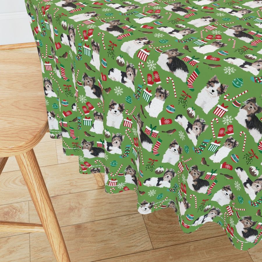 biewer terrier dog fabric cute christmas dog designs dog fabrics dog christmas