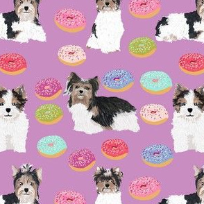 biewer terrier donuts fabric cute purple donut toy dog fabrics cute toy dog fabric design cute toy dog breeds