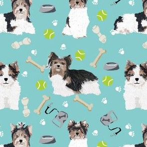 biewer terrier dogs fabric toy dog fabric toy breeds fabric cute biewer terriers fabric