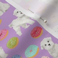 maltese dog fabric cute maltese donuts fabric design purple foods cute toy breed dogs