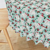 maltese christmas poinsettia fabric cute christmas dogs fabric xmas holiday dog fabric cute maltese toy breeds fabric