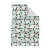 maltese christmas poinsettia fabric cute christmas dogs fabric xmas holiday dog fabric cute maltese toy breeds fabric