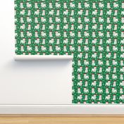 maltese dogs snowflakes and peppermint fabric red and green christmas fabrics cute xmas holiday dogs