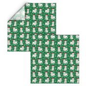 maltese dogs snowflakes and peppermint fabric red and green christmas fabrics cute xmas holiday dogs