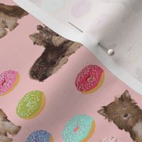 chocolate yorkie fabric cute xmas pink fabric donuts fabric cute donut design holiday christmas fabrics