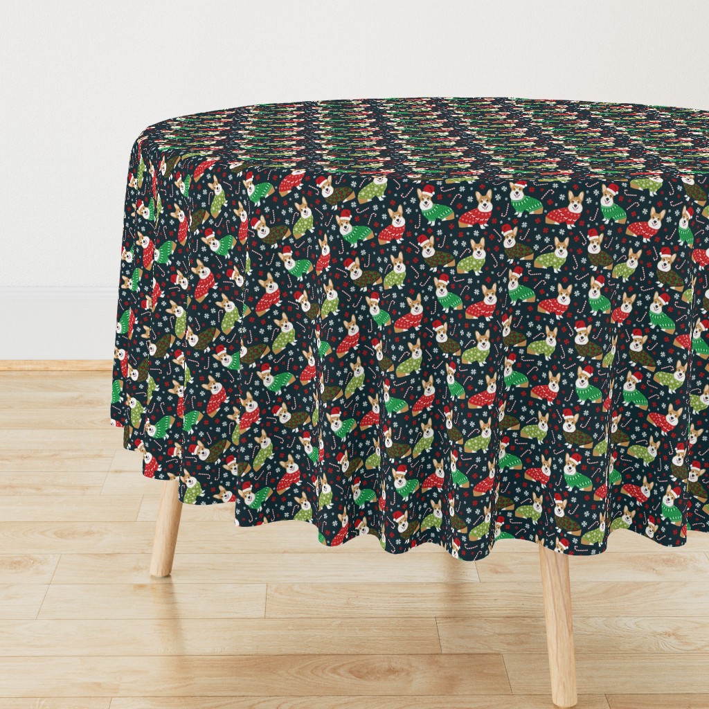 corgi holiday sweaters fabric xmas holiday fabric cute christmas corgis fabric cute corgi design