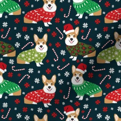 corgi holiday sweaters fabric xmas holiday fabric cute christmas corgis fabric cute corgi design