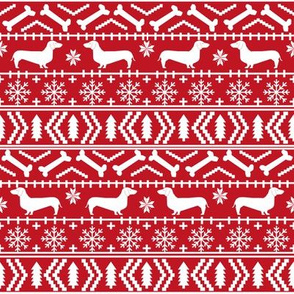 doxie fair isle fabric christmas fabric ugly sweater fabrics xmas holiday christmas fabrics