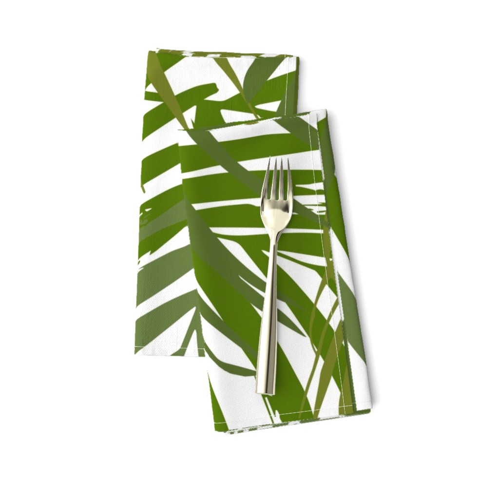 Palm leaf - green on white greenery tropical Palm leaves Palm tree 
