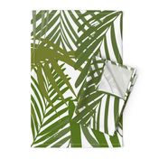 Palm leaf - green on white greenery tropical Palm leaves Palm tree 