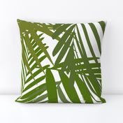 Palm leaf - green on white greenery tropical Palm leaves Palm tree 