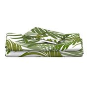 Palm leaf - green on white greenery tropical Palm leaves Palm tree 