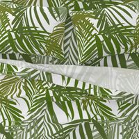 Palm leaf - green on white greenery tropical Palm leaves Palm tree 