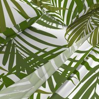 Palm leaf - green on white greenery tropical Palm leaves Palm tree 