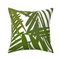 Palm leaf - green on white greenery tropical Palm leaves Palm tree 