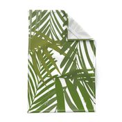 Palm leaf - green on white greenery tropical Palm leaves Palm tree 