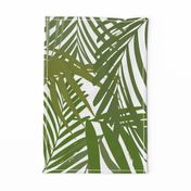 Palm leaf - green on white greenery tropical Palm leaves Palm tree 