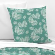 Palm leaf - tropical aqua green Palm leaves Palm tree tropical summer fun 