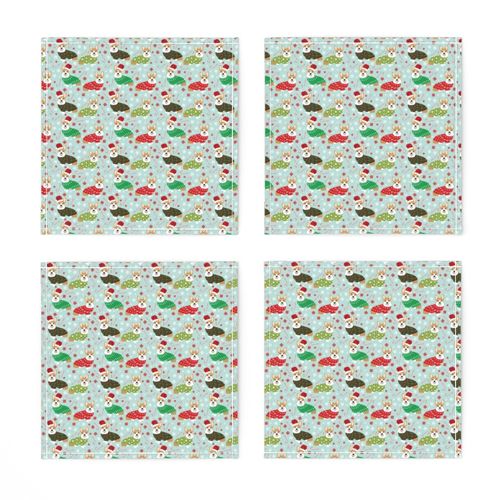 corgi christmas fabric cute xmas holiday ugly sweater fabric christmas sweater fabric cute red and green fabric