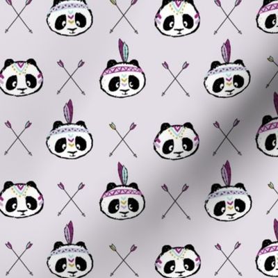 panda w/ arrow cross (purple) small scale