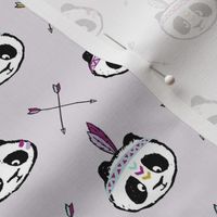 panda w/ arrow cross (purple) small scale