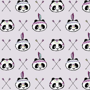 panda w/ arrow cross (purple) small scale