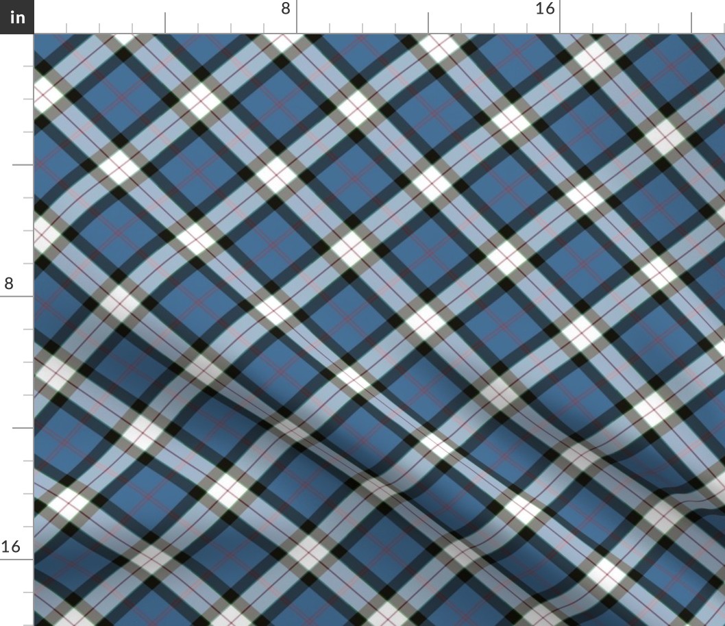 Sinclair dress dance tartan, 3" muted diagonal