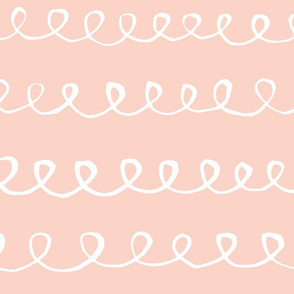 Brush curve lines pattern pink/white