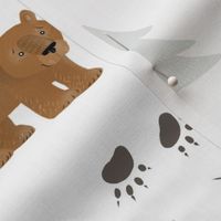 Bears, Trees, and Paw Prints - Smaller Scale