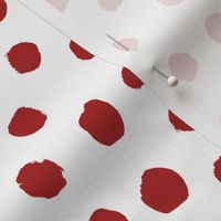 christmas dots red and white dots painted dots dot xmas holiday simple holiday red dot design