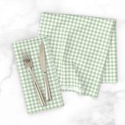 Unconditionally- Light Green & White Gingham Plaid 