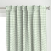 Unconditionally- Light Green & White Gingham Plaid 