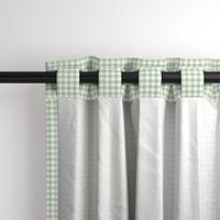 Unconditionally- Light Green & White Gingham Plaid 