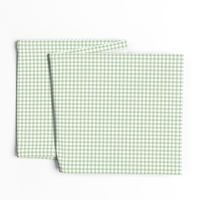 Unconditionally- Light Green & White Gingham Plaid 